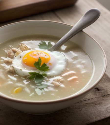 Hot Chicken Soup With Yogurt recipe image