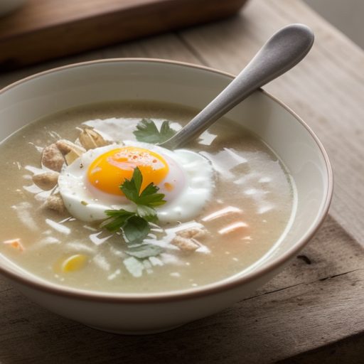 Hot Chicken Soup With Yogurt recipe image