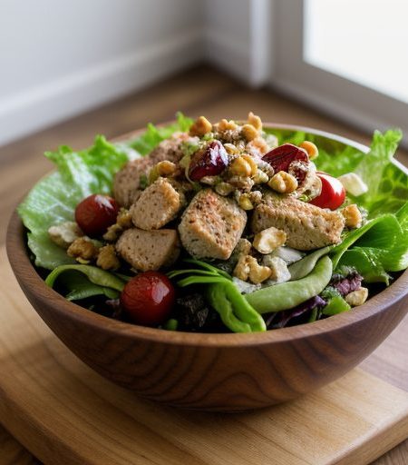 Hot Chicken-Walnut Salad recipe image