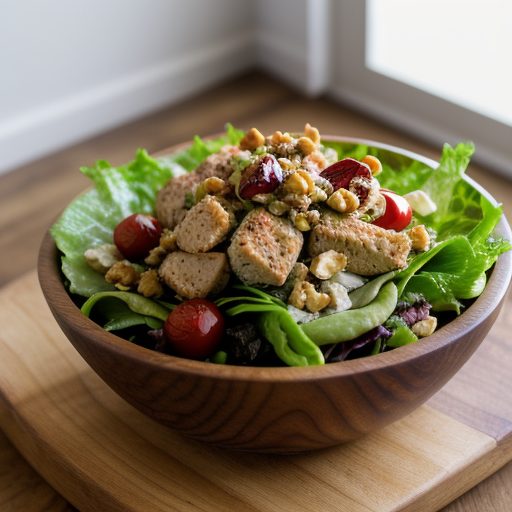Hot Chicken-Walnut Salad recipe image