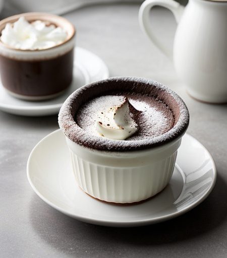 Hot Chocolate Souffle' recipe image