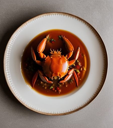 Hot Crab With Vegetables Fbfj97 A recipe image