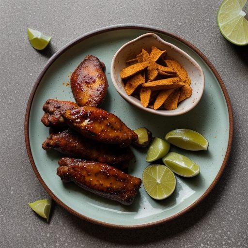 Hot Fajita Wings With Guacamole recipe image