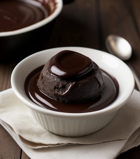 Hot Fudge Pudding With Sauce recipe image