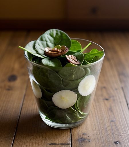 Hot Japanese Spinach Salad recipe image
