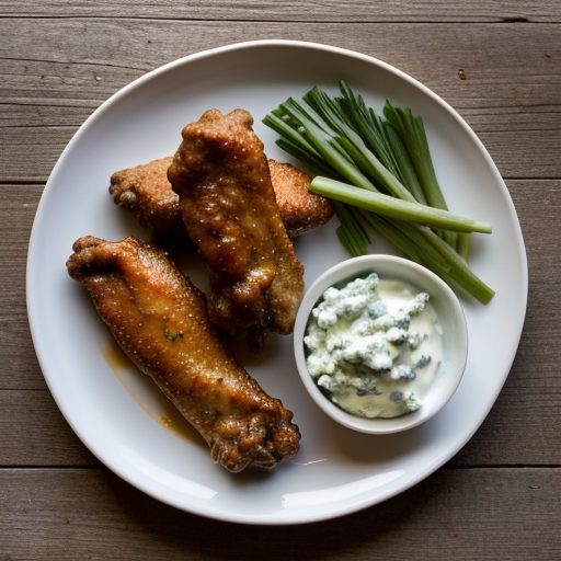Hot 'N Spicy Chicken Wings With Blue Cheese recipe image