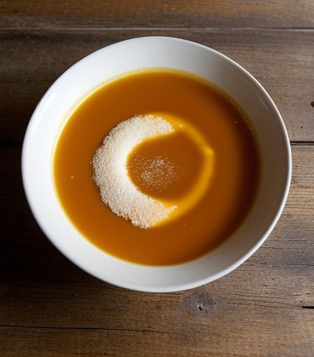Hot Orange Soup With Wafers recipe image