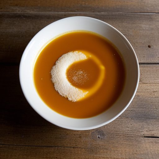 Hot Orange Soup With Wafers recipe image