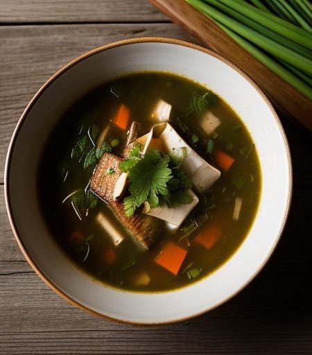 Hot Red Snapper Soup (Korean Domi Chigae recipe image