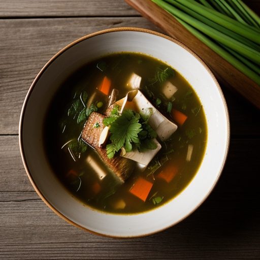 Hot Red Snapper Soup (Korean Domi Chigae recipe image