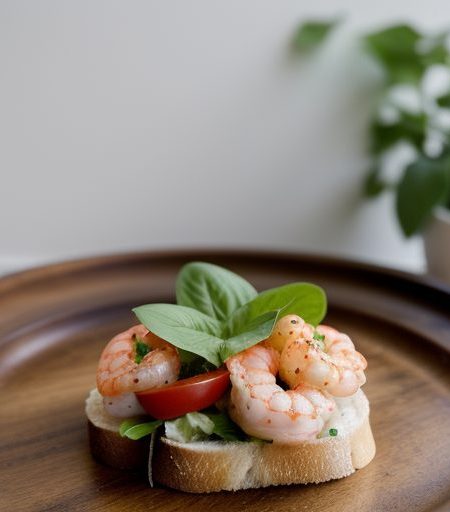 Hot Shrimp Salad on Crostini recipe image