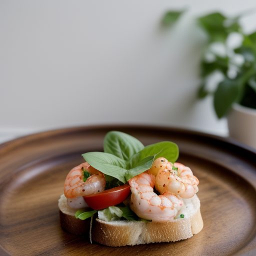 Hot Shrimp Salad on Crostini recipe image