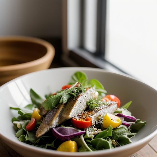 Hot Smoked Mackerel Salad. recipe image