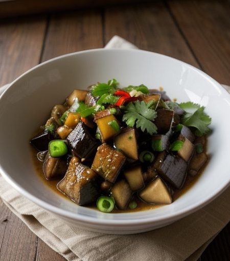 Hot & Sour Eggplant Salad recipe image
