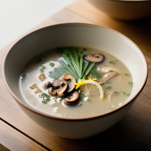 Hot & Sour Mushroom Soup (Tom Yam Het recipe image