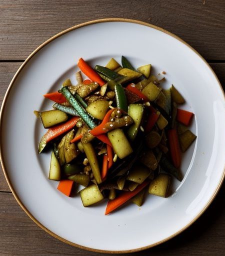 Hot & Sour Stir-Fried Vegetables recipe image