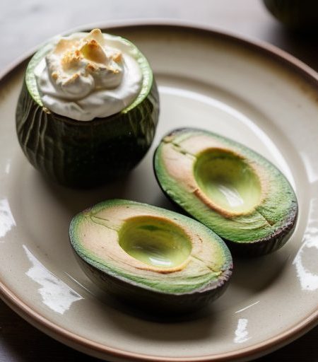 Hot Stuffed Avocados recipe image