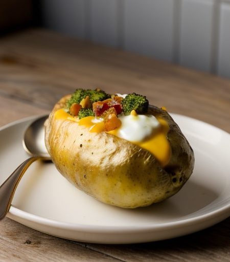 Hot Stuffed Cheddar Potatoes recipe image