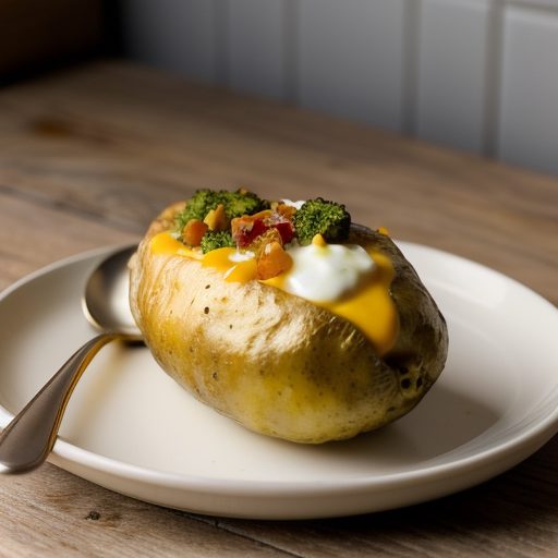 Hot Stuffed Cheddar Potatoes recipe image