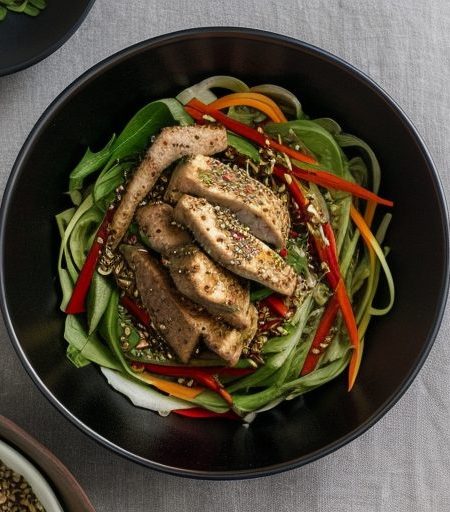 Hot Szechuan Chicken Salad recipe image