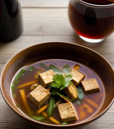 Hot and Sour Soup With Tofu recipe image
