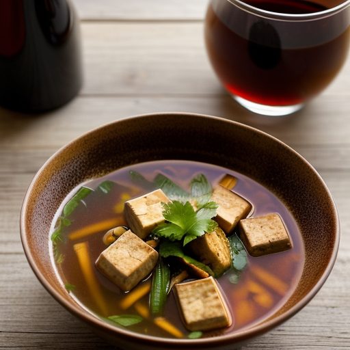 Hot and Sour Soup With Tofu recipe image