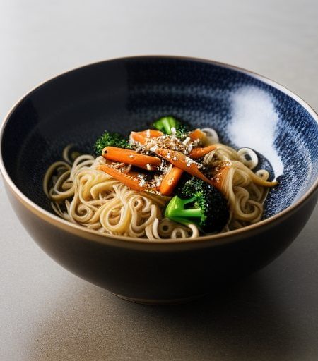 Hot and Spicy Noodles With Vegetables recipe image
