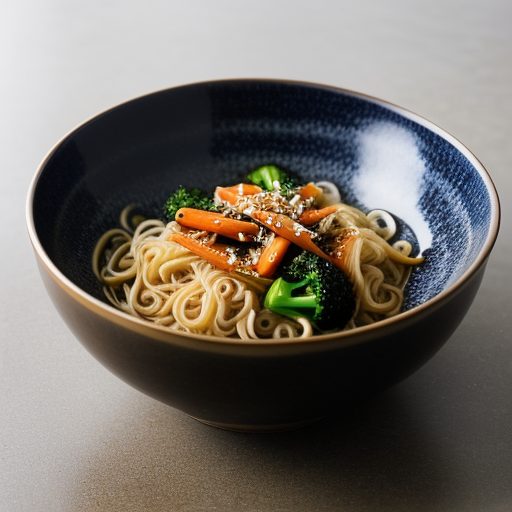 Hot and Spicy Noodles With Vegetables recipe image