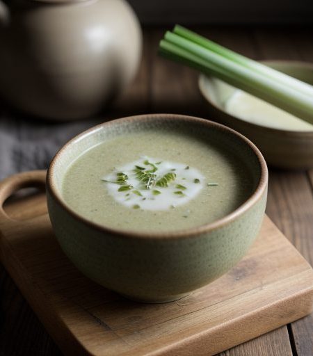 Hot or Cold Leek Soup recipe image