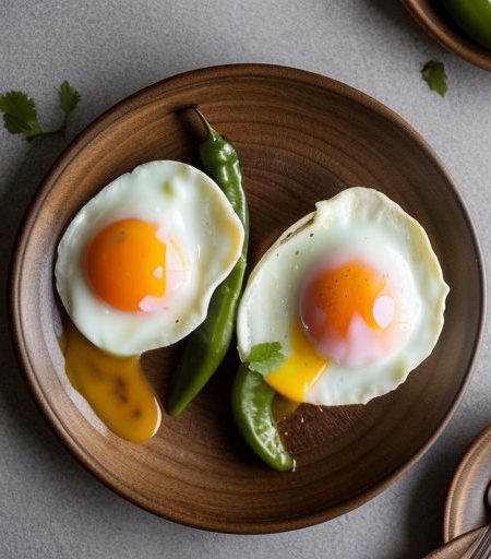 Huevos en Rabo De Mestiza (Poached Eggs in To recipe image