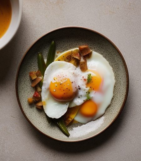 Huevos en Rabo De Mestiza/Poached Eggs in Tom recipe image