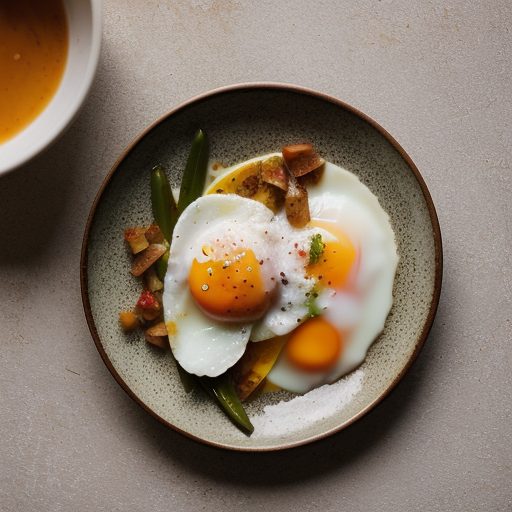 Huevos en Rabo De Mestiza/Poached Eggs in Tom recipe image