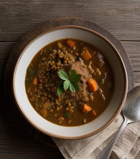 Hungarian Barley Stew recipe image