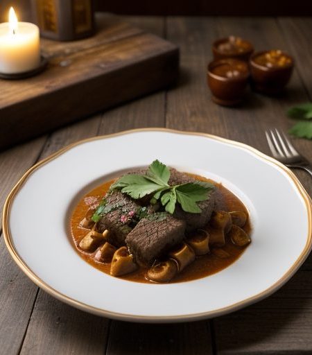 Hungarian Brandy Beef Goulash recipe image