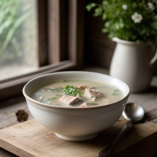 Hungarian Chicken Soup (Csirkeleves or (Tyuk recipe image