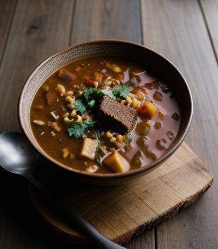 Hungarian Goulash Soup With Spaetzle recipe image