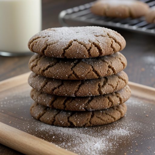 Iced Molasses Cookies recipe image