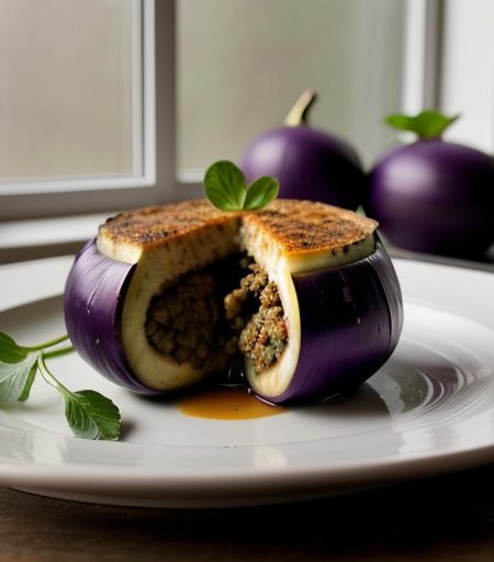 Imam Bayaldi ( Eggplant Stuffed With Aromatic recipe image