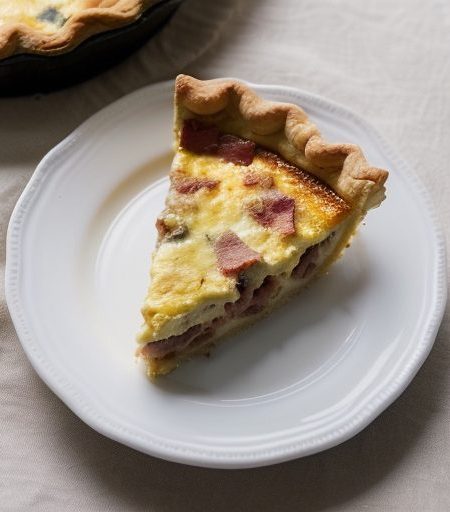 Impossible Bacon Breakfast Pie (Quiche recipe image