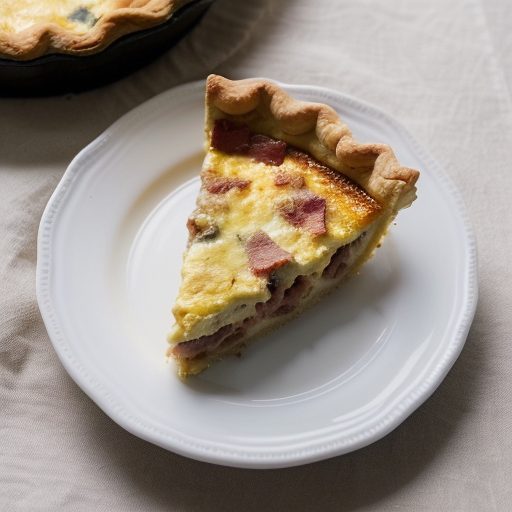 Impossible Bacon Breakfast Pie (Quiche recipe image