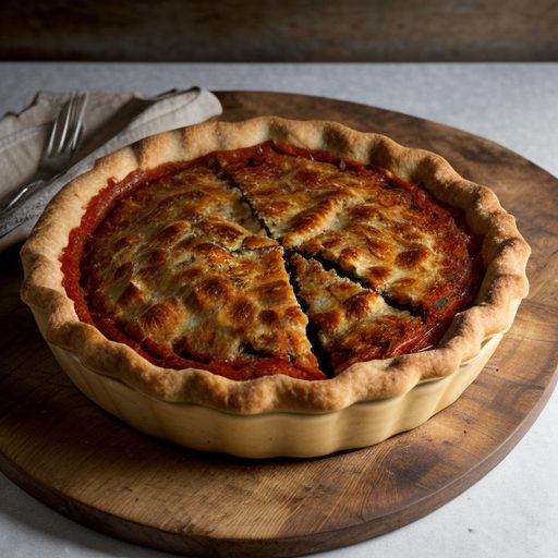 Impossible Beef & Tomato Pie recipe image