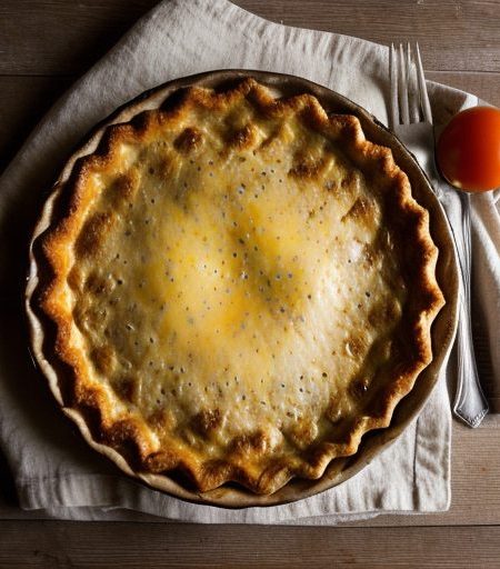 Impossible Beef and Tomato Pie recipe image