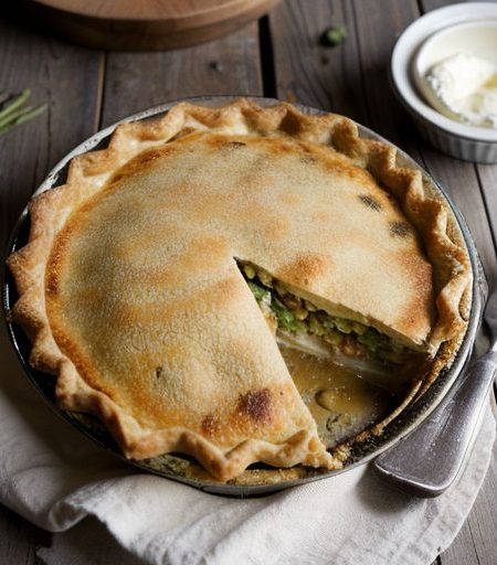 Impossible Caesar & Crab Pie recipe image