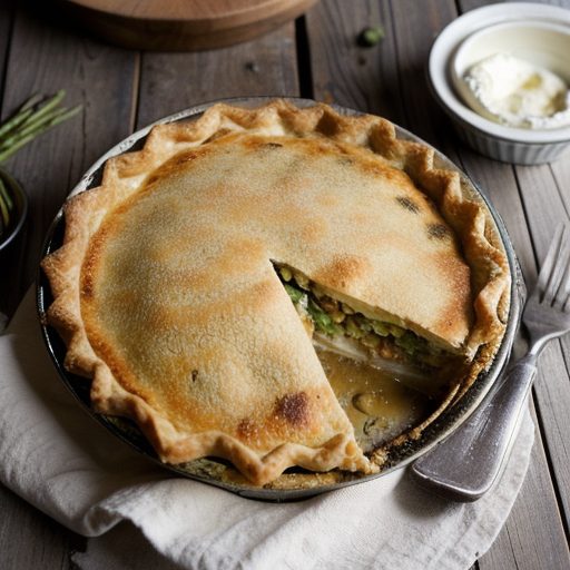Impossible Caesar & Crab Pie recipe image
