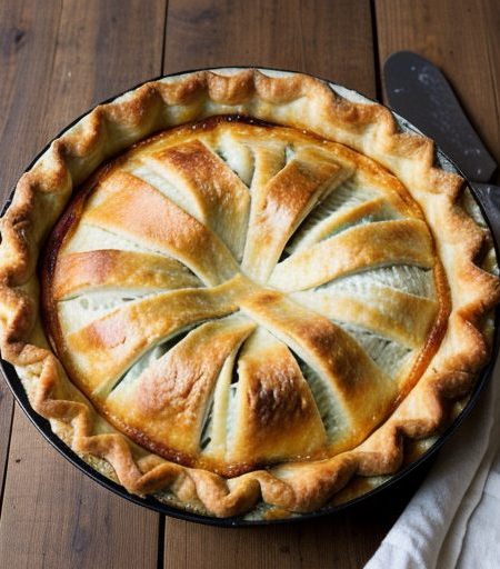 Impossible Chicken Vegetable Pie recipe image