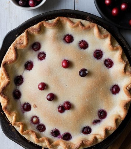 Impossible Cranberry-Orange Pie recipe image