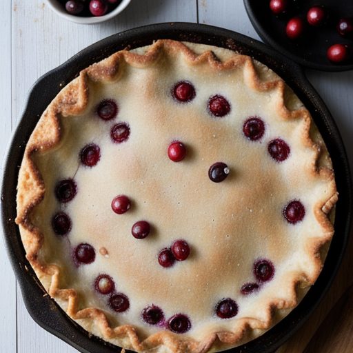 Impossible Cranberry-Orange Pie recipe image