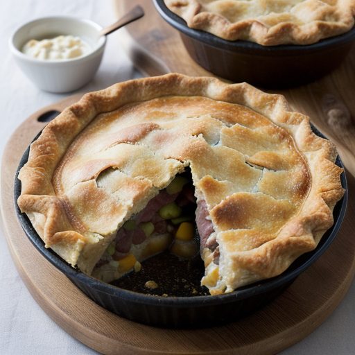 Impossible Ham and Vegetable Pie recipe image