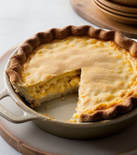 Impossible Macaroni and Cheese Pie recipe image