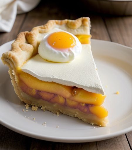 Impossible Peaches & Cream Pie recipe image